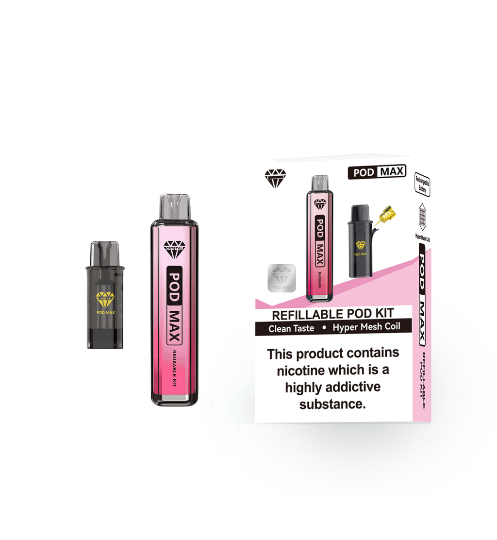 POD MAX REFILLABLE KIT (XL POD) with 1 bottle Free e-liquid