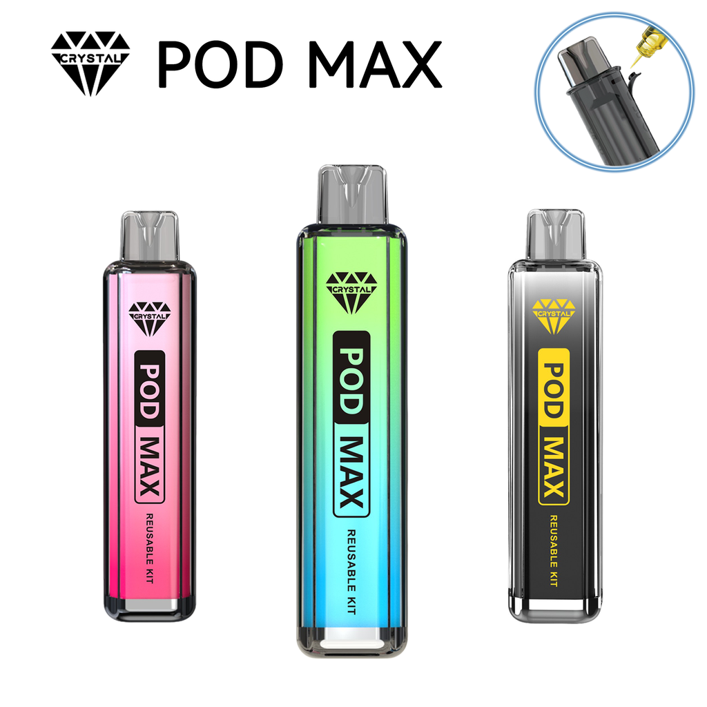 POD MAX REFILLABLE KIT (XL POD) with 1 bottle Free e-liquid